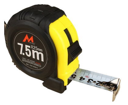 Tape measure ruler stainless steel - Anti-fall 7.5 meters