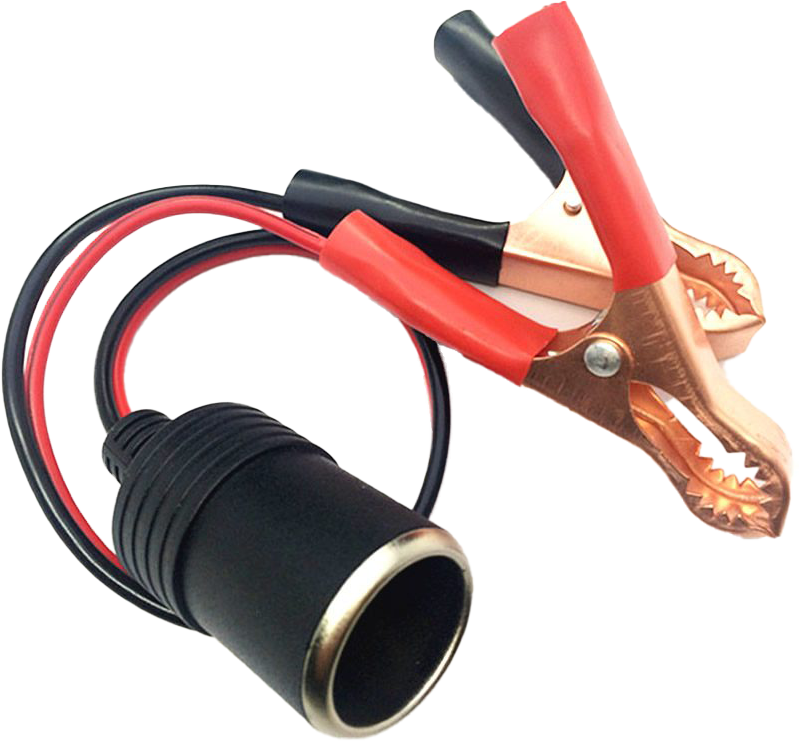 12V Battery Clamp to Cigarette Socket