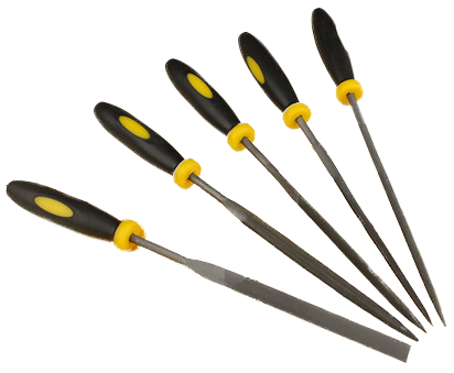 Metal fitter's grinding tool - 4*160mm assorted steel files 5pcs