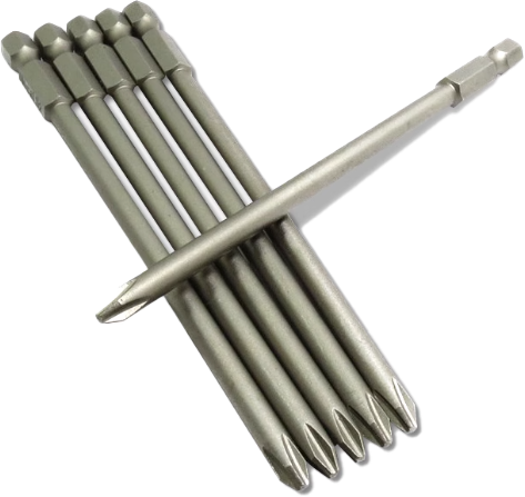 Drill Bits Philips 1/4 120mm Long 7pcs - Drill Bits Philips 1/4 120mm Long 7pcs