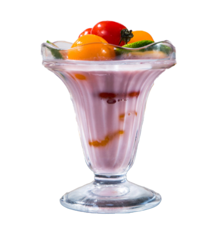 Ice cream glass - Sunday glass - set of 6