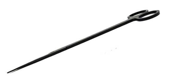 Black stainless steel aquarium scissors streight - 25CM direct shear