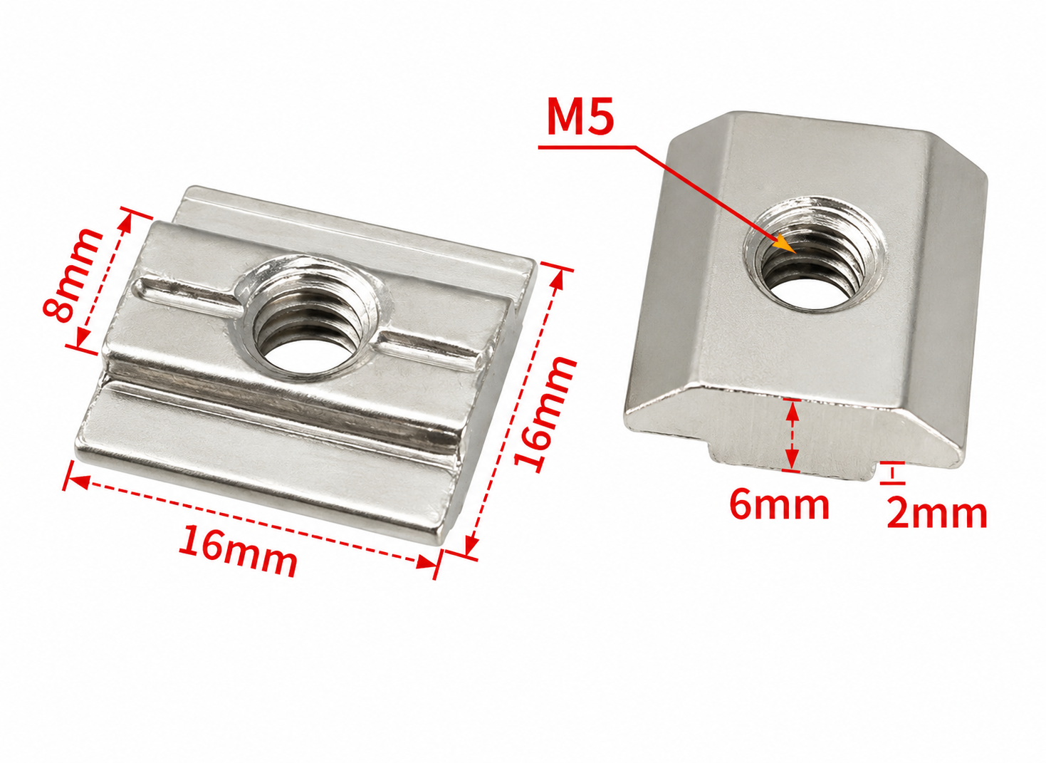 3030 Slide Nut M5 - 20pcs