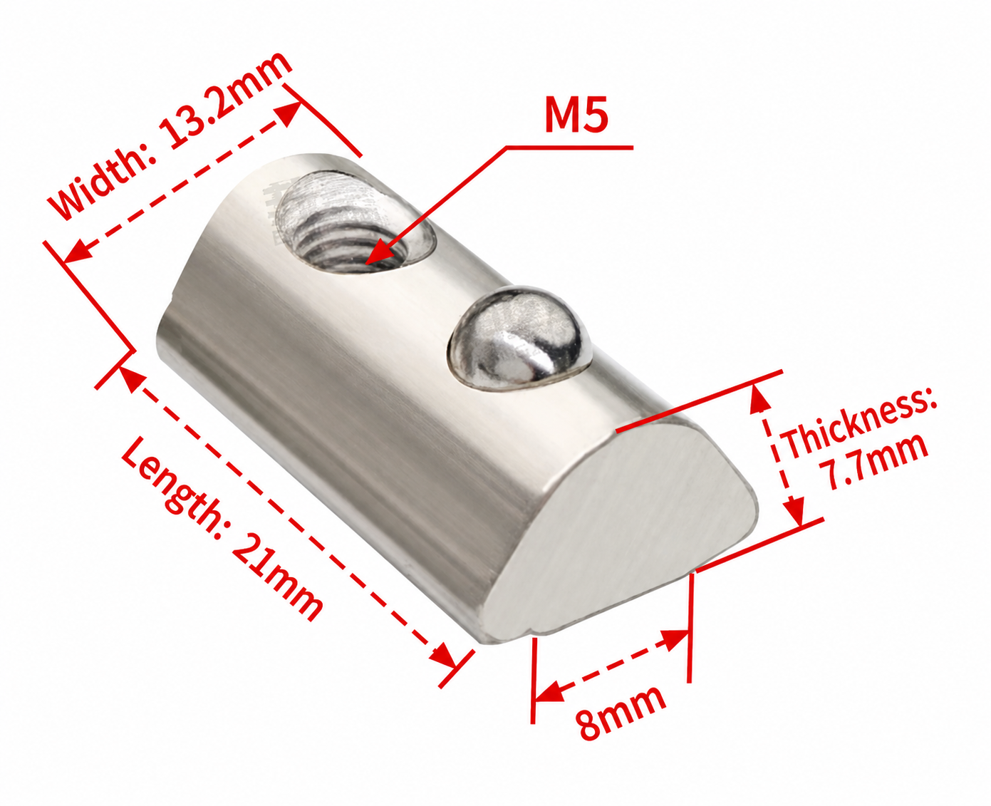 4040 M5 Roller Nuts - 20pcs