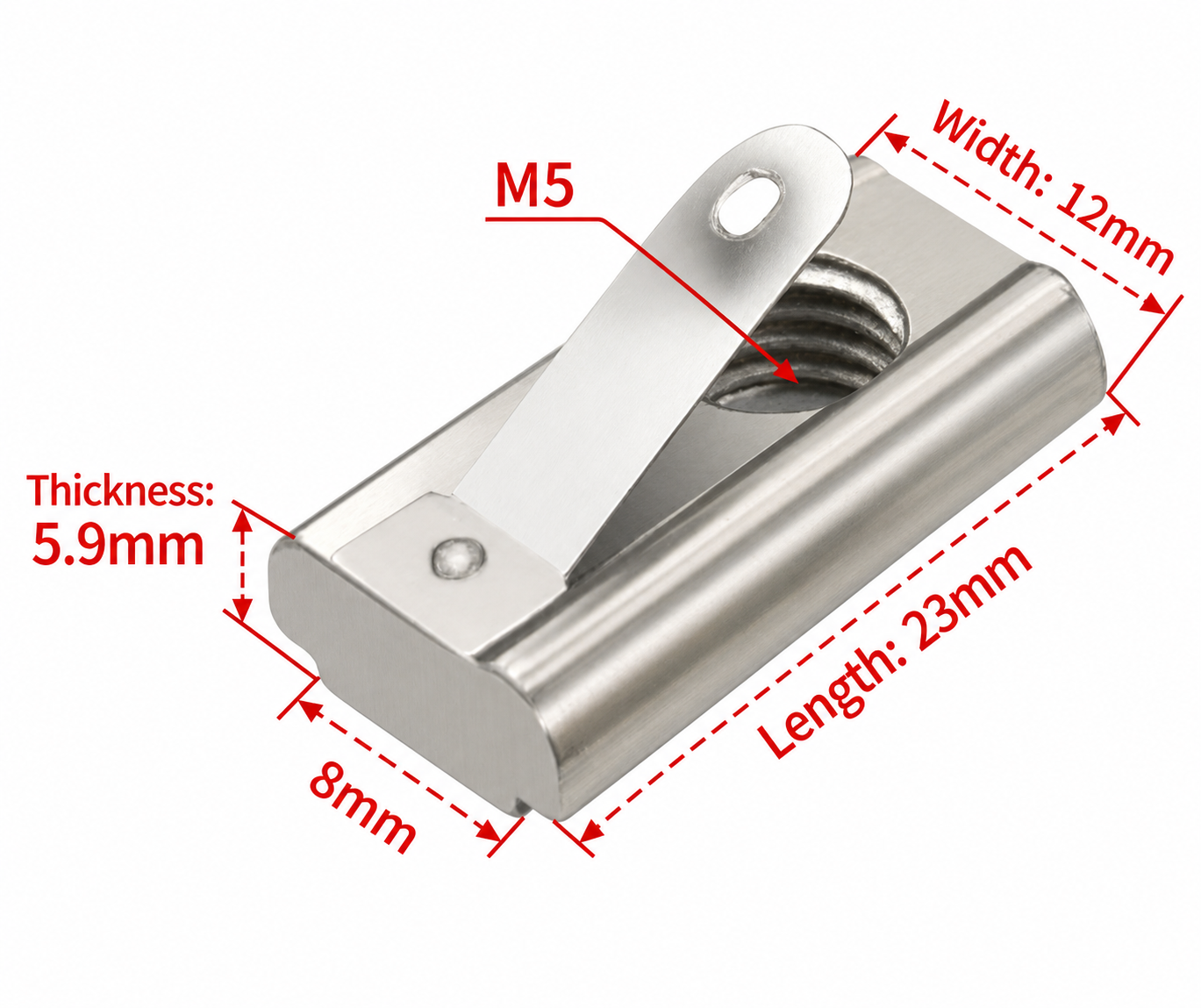 4040 Spring Nut M5 - 20pcs