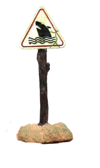 Aquarium decoration - Shark Logo