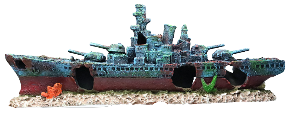 Aquarium aquatic decoration ornaments - Destroyer (Extra Large)