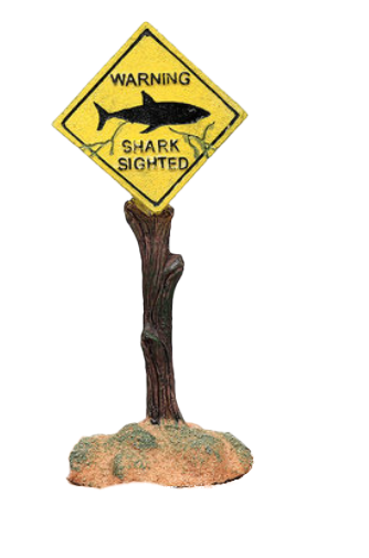 Aquarium decoration - Shark sighted