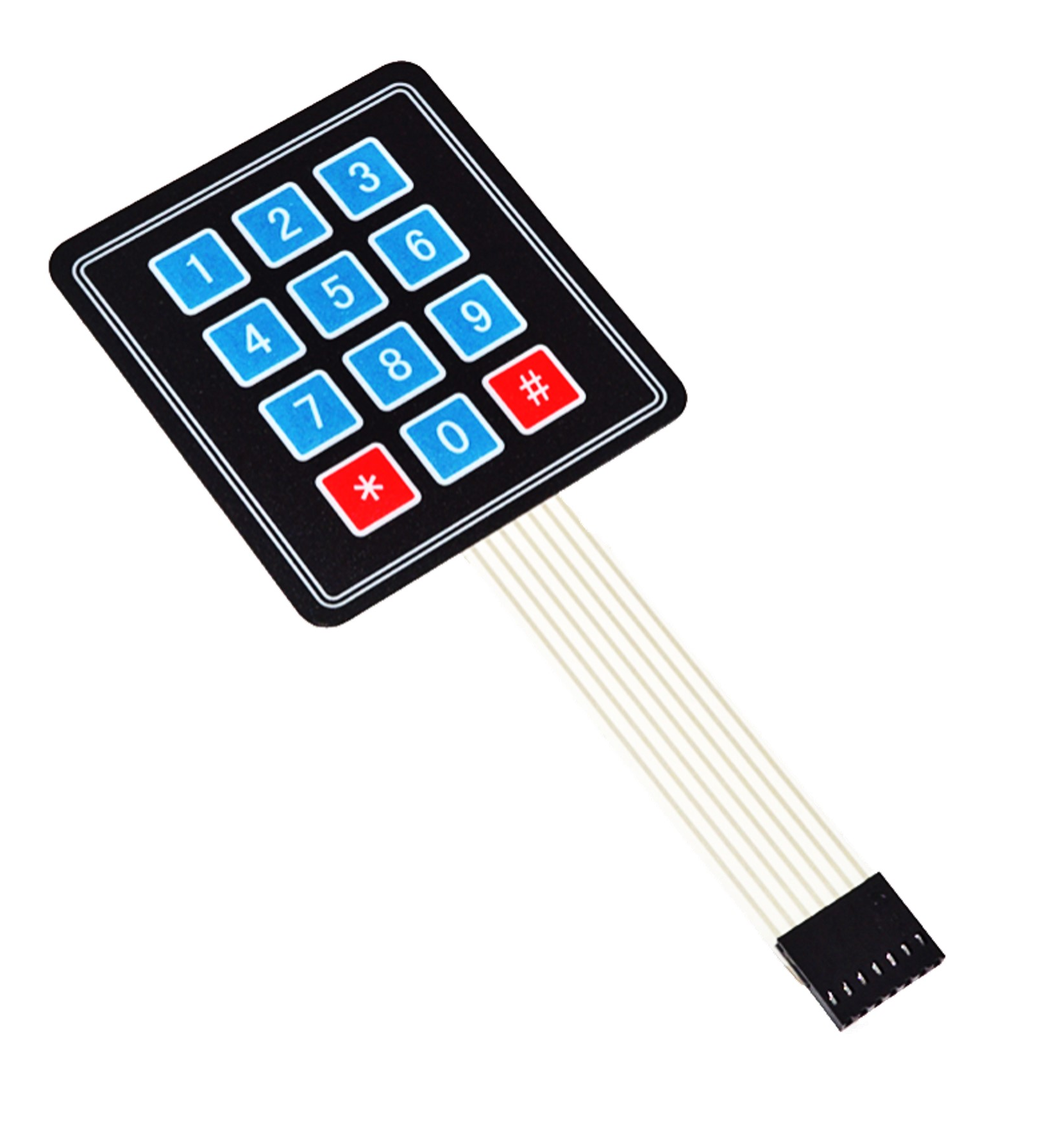 Adhesive Arduino Keypad 1-9 * #