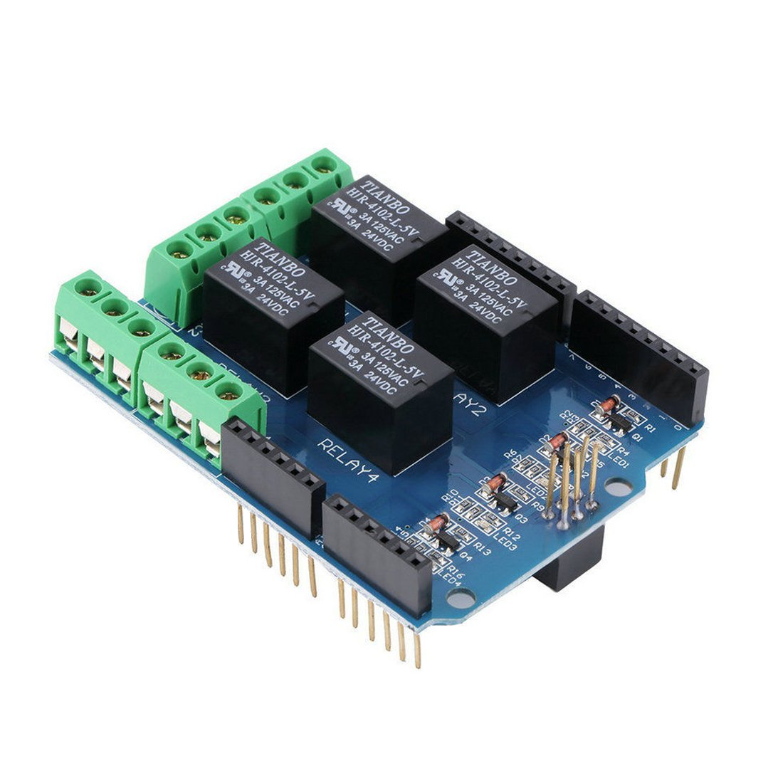 5V 4 Channel Relay Shield for Arduino Uno