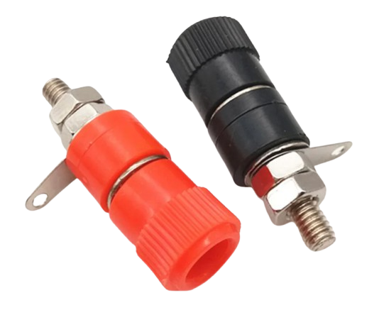 Banana Plug Pair Female Red and Black