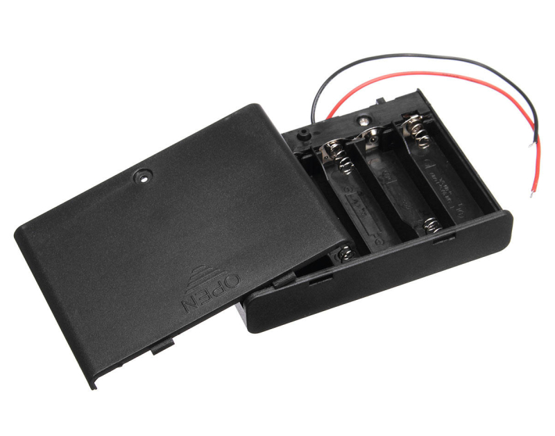 Battery box With Switch - 6 AA