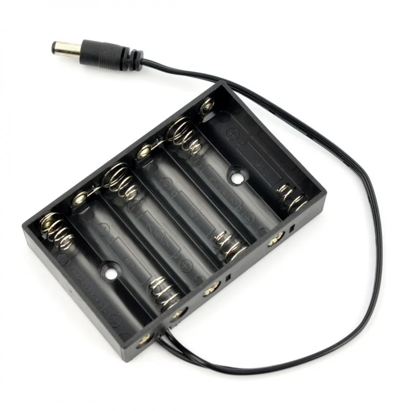 Battery box With DC Plug 5.5/2.1mm- 6 AA