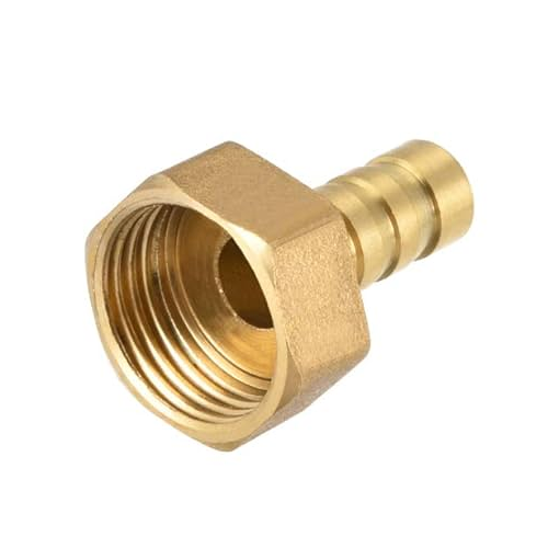 Brass 1/2 Inch to 10mm Hose Tube Adaptor Connector