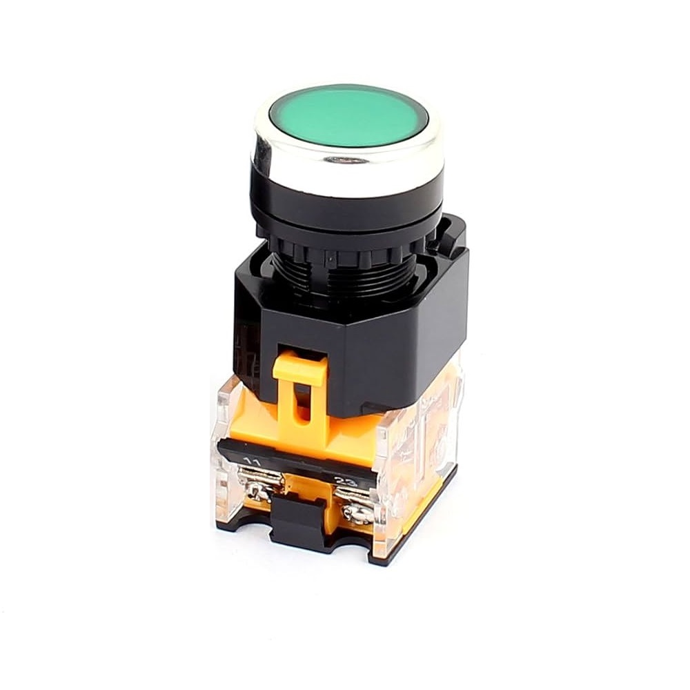 Green Industrial Latching Button