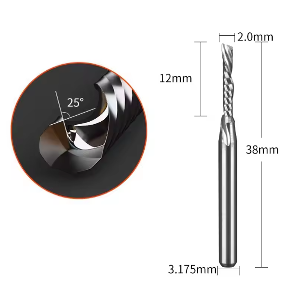 CNC Router Bit 2mm