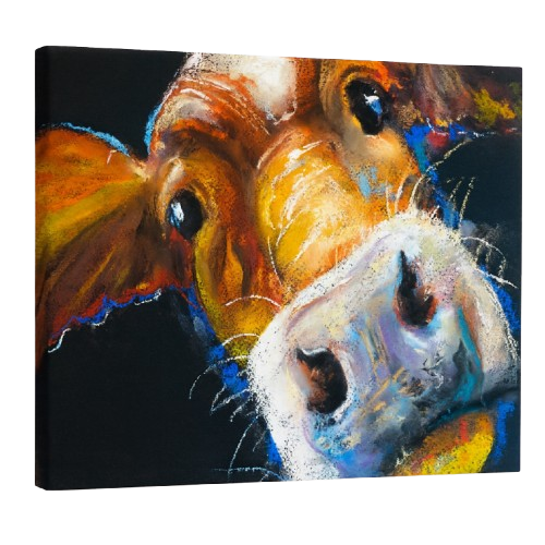 Curious Cow Print 40x30cm