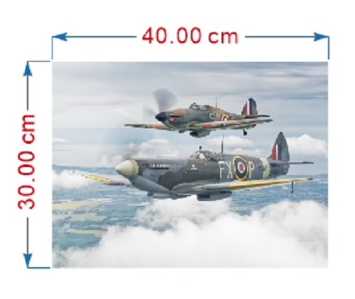 Spitfire Canvas Print 40x30cm