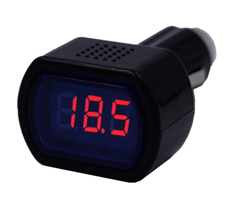 Car Lighter Socket LED Voltage Meter