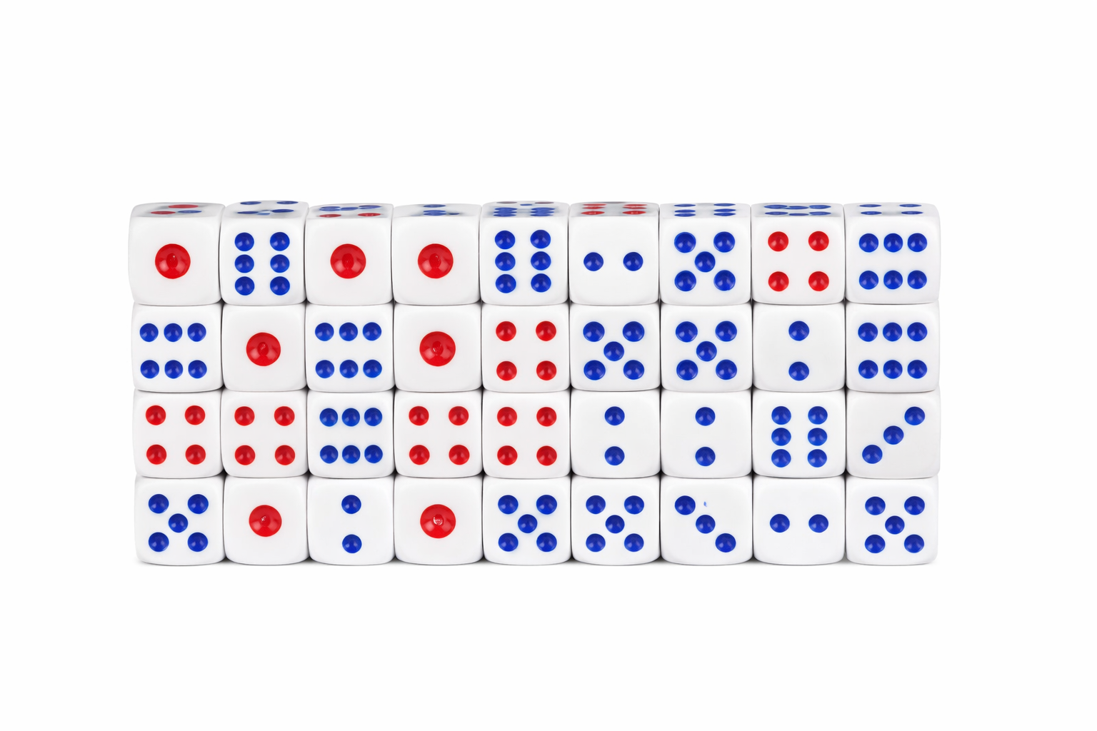 Dice Bulk Pack 100pcs 15.6mm