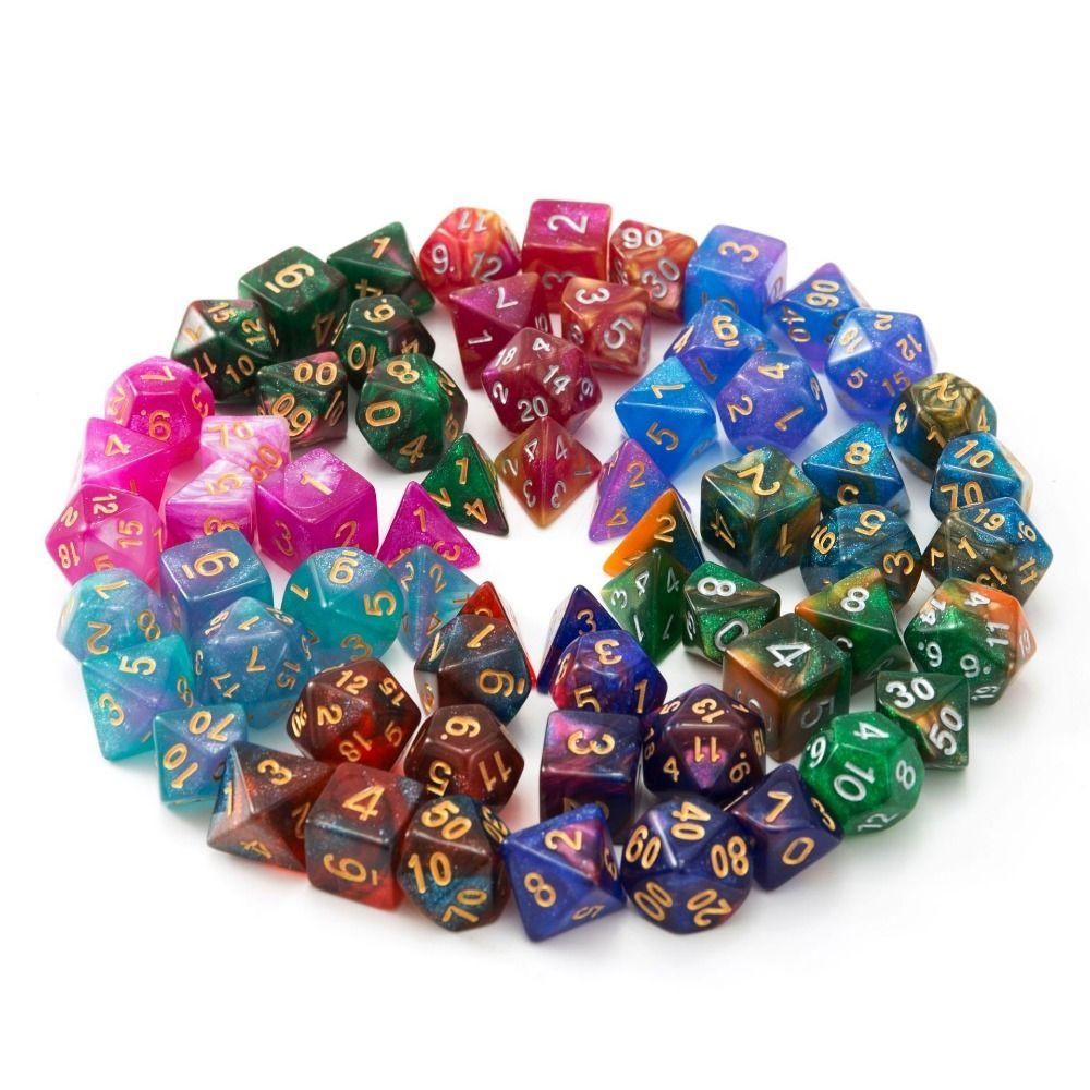 Dice Set 7pcs D4 D6 D8 D10 D12 D20