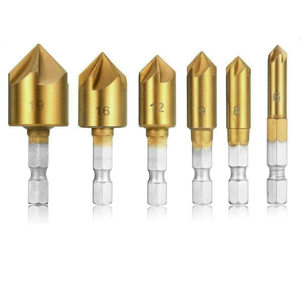 Countersink Drill Bits 6pcs