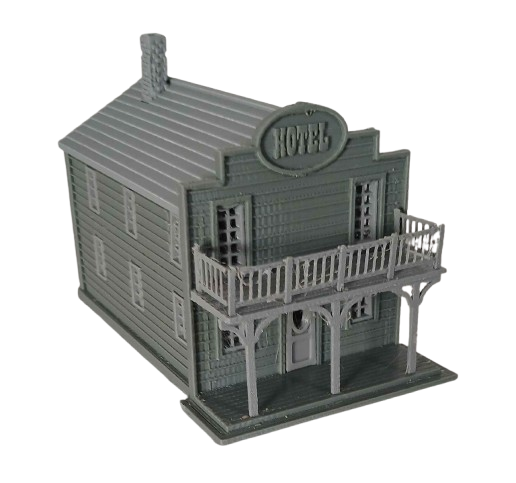 HO Old Western Hotel Building Model Railway