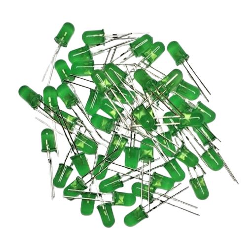 20 X Diffused LED 5mm Green