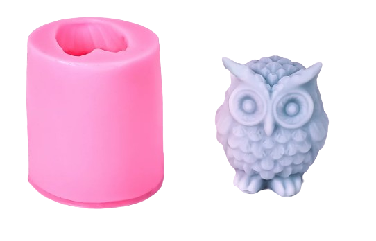 Silicon Owl Mould - Candle or Soap Making