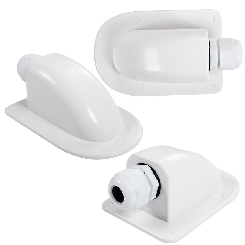Roof / Wall Mounting Plate for Solar Cables - White - One Co