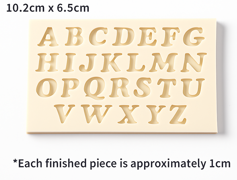 Silicon Mould - Upper Case Alphabet