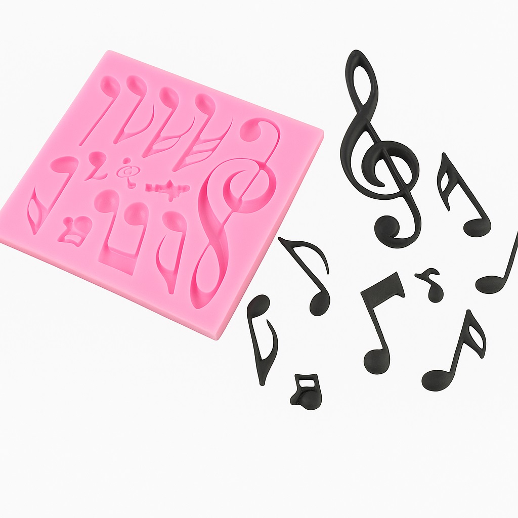 Silicon Mould - Music Notes