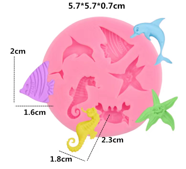 Silicon Mould - Sea Creatures Theme