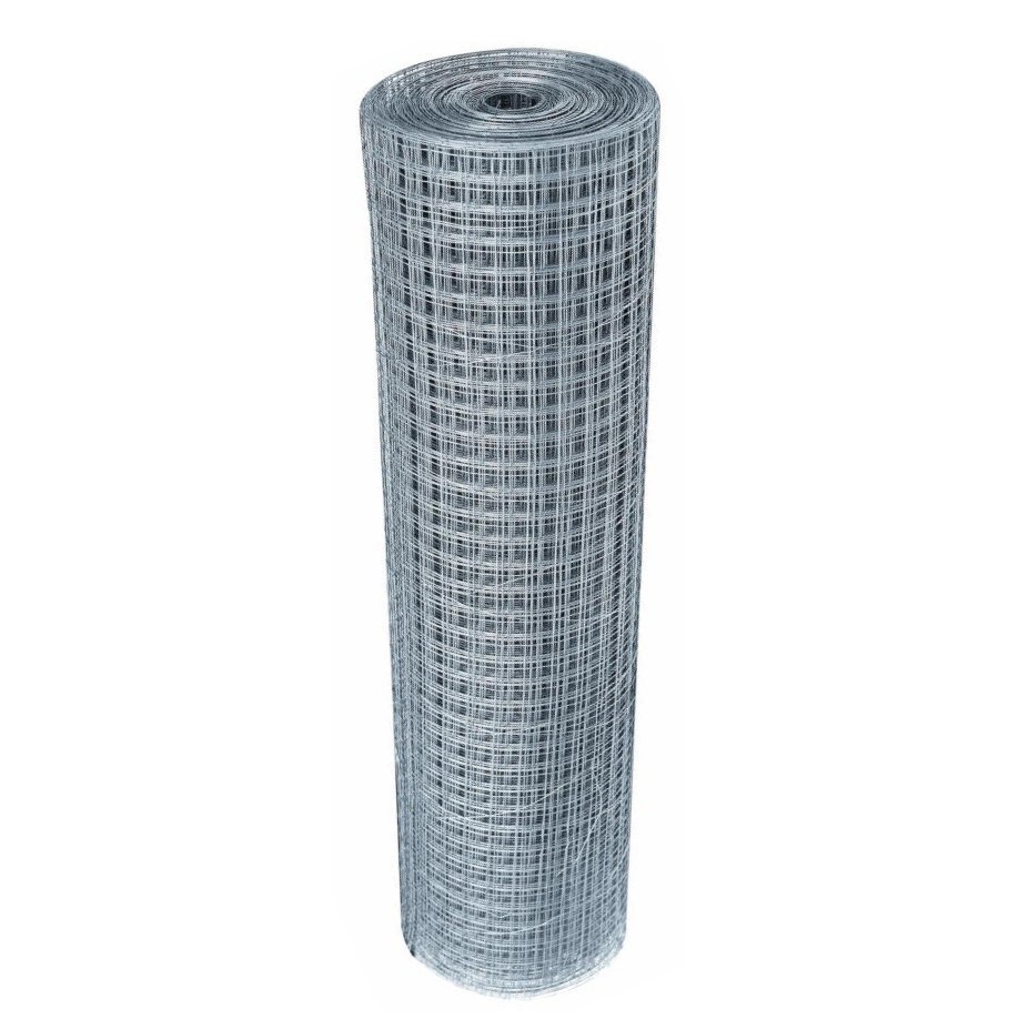 Wire Netting 12mm x 12mm HDG - 20m Roll Welded Square Mesh