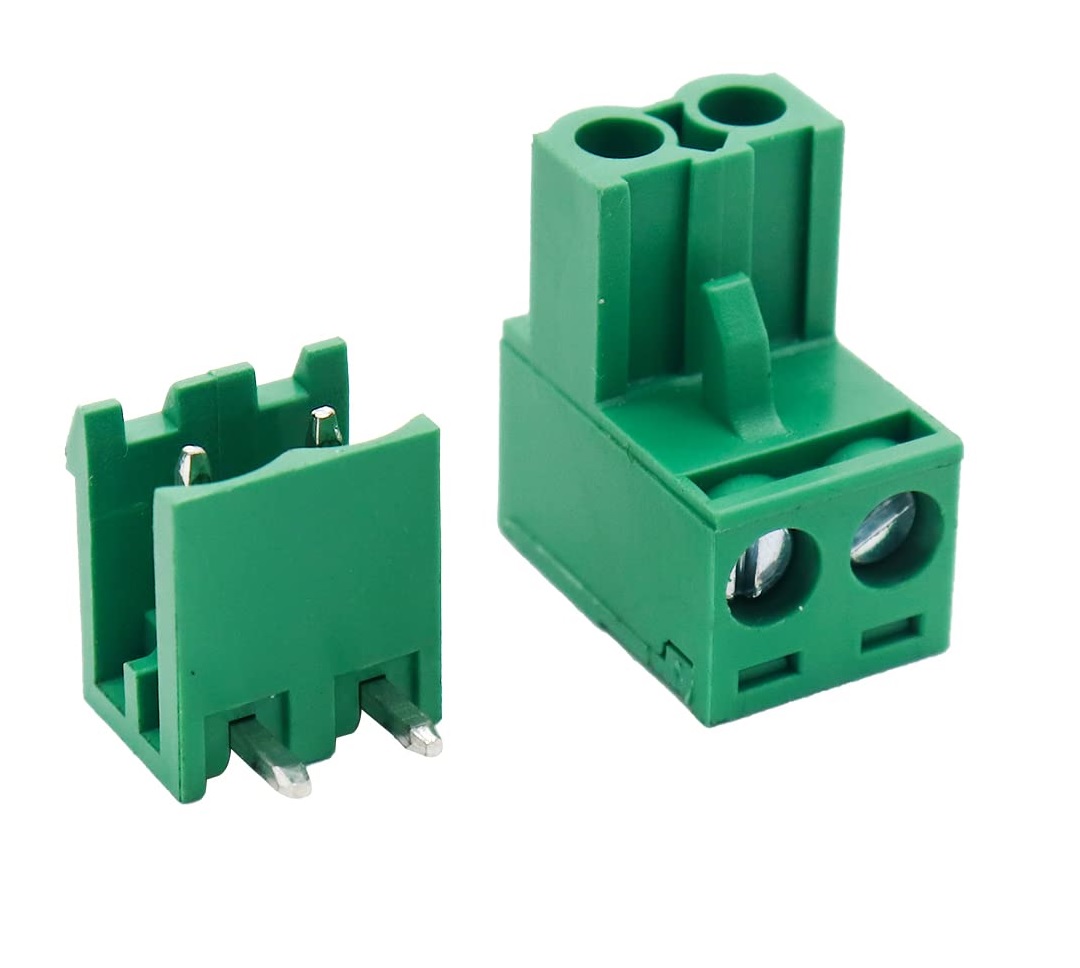 Screw Terminal Block Connectors 2 Pin 5.08mm Plug