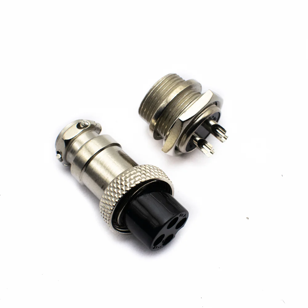 Aviation Plug GX16-4 Metal Male Female Pair GX16 Connector