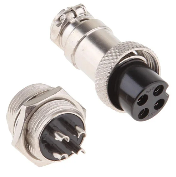 Aviation Plug GX20-4 Metal Male Female Pair GX20 Connector
