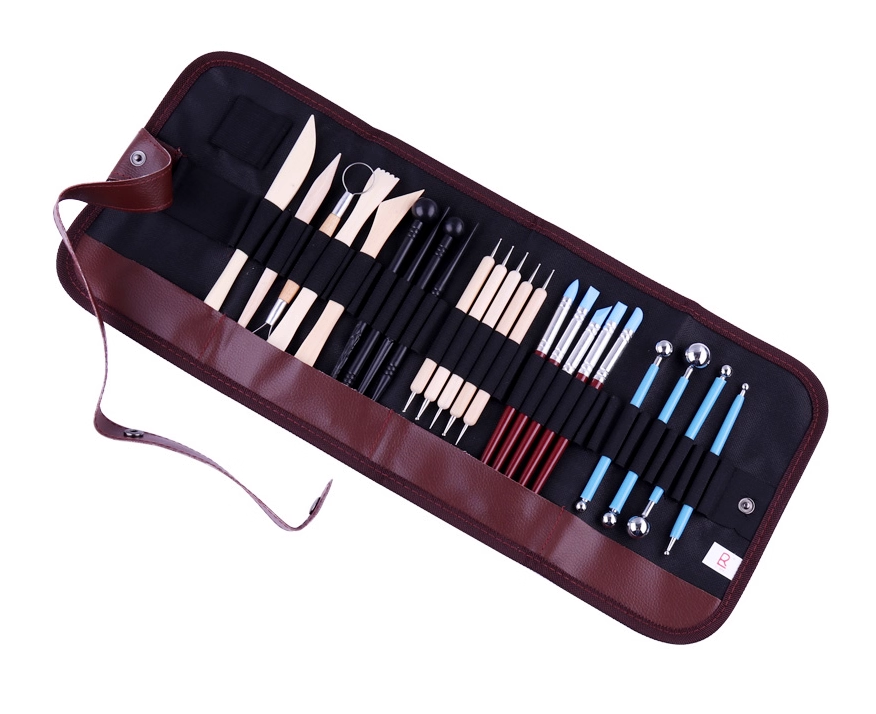 Pottery Tool Set 24 Pack + Case