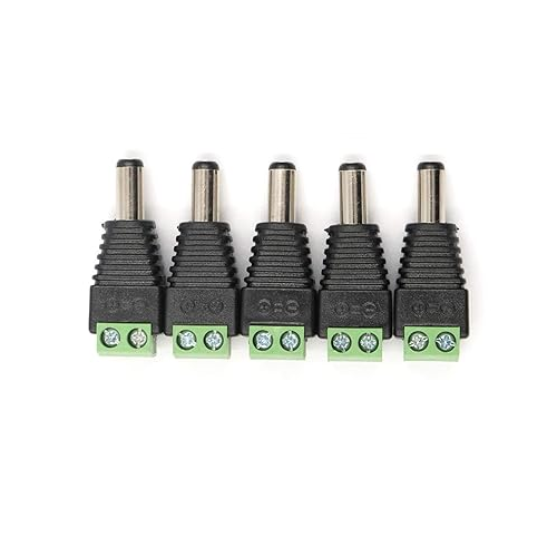Male DC 5.5mm 2.1mm Screw Terminal 5pcs