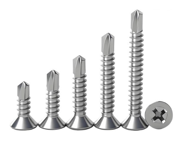 Self Tapping Countersunk Phillips Head Stainless Steel 410 (Size Selection)