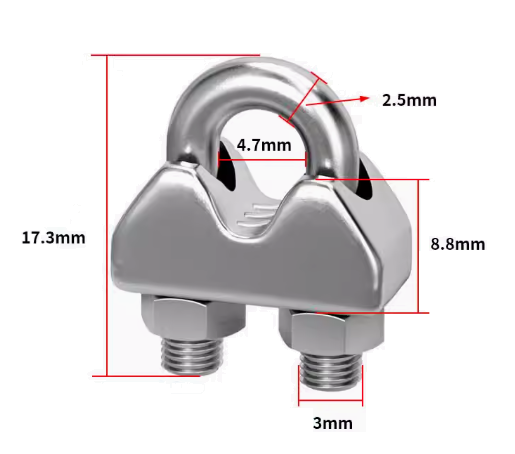 Steel cable Rope Stainless Steel Crimping Tool 10pcs