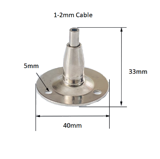 Steel cable Rope Stainless Steel Roof Mount