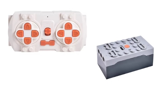 Mini Remote + Rechargable Battery Building Blocks