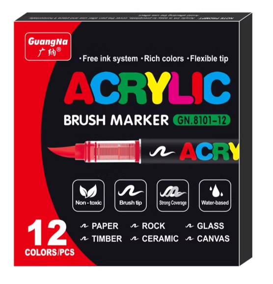 Acrylic Paint Pen Set 12pcs