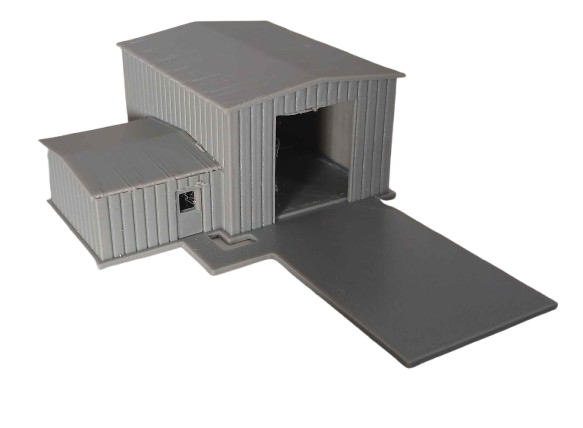 TT Scale Garage Workshop Building Model