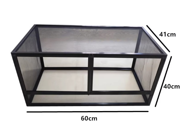 Terrarium Enclosure Black Acrylic Door 60x40x41