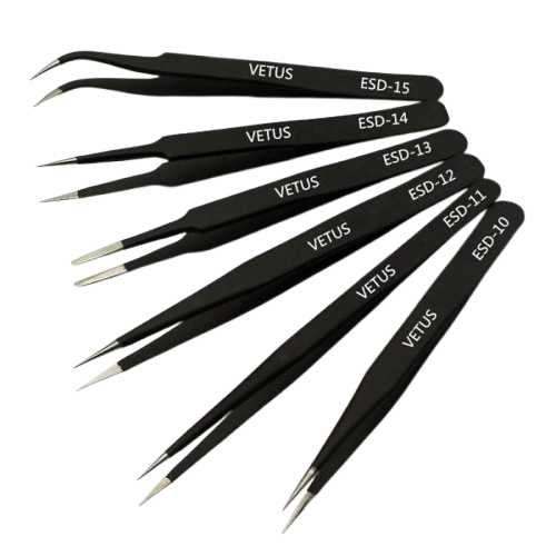 Electronics ESD Safe Tweezers (Type Selection)
