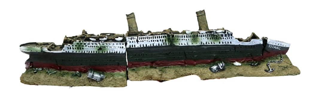 Aquarium aquatic decoration ornaments - Titanic