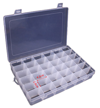 Storage box Plastic 36 compartments