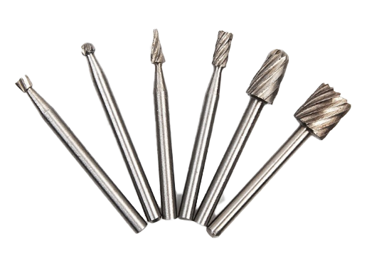 6pcs Mini Carving Drill Burr Bits Set
